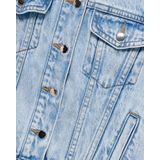 Kogbelieve - Denim Jas - Blauw - Knoopsluiting - Lange Mouwen - Borstzakken