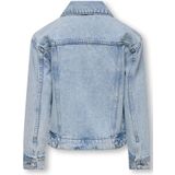 Kogbelieve - Denim Jas - Blauw - Knoopsluiting - Lange Mouwen - Borstzakken