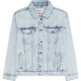 Kogbelieve - Denim Jas - Blauw - Knoopsluiting - Lange Mouwen - Borstzakken