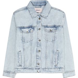 Kogbelieve - Denim Jas - Blauw - Knoopsluiting - Lange Mouwen - Borstzakken