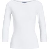 Jack & Jones - Jxfifi STR 3/4 Boatneck TOP JRS - Dames Top - Zwart