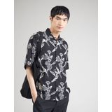 JACK & JONES - JORPAROS - Overhemd - Zwart/Wit - Comfort Fit - Halve Mouw