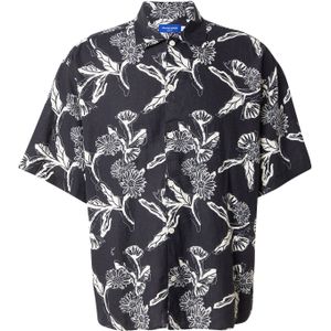 JACK & JONES - JORPAROS - Overhemd - Zwart/Wit - Comfort Fit - Halve Mouw