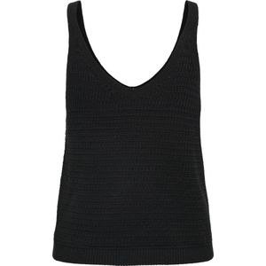 ONLY - ONLROSEANN SL V-Neck KNT - Tanktop - Zwart - Katoen