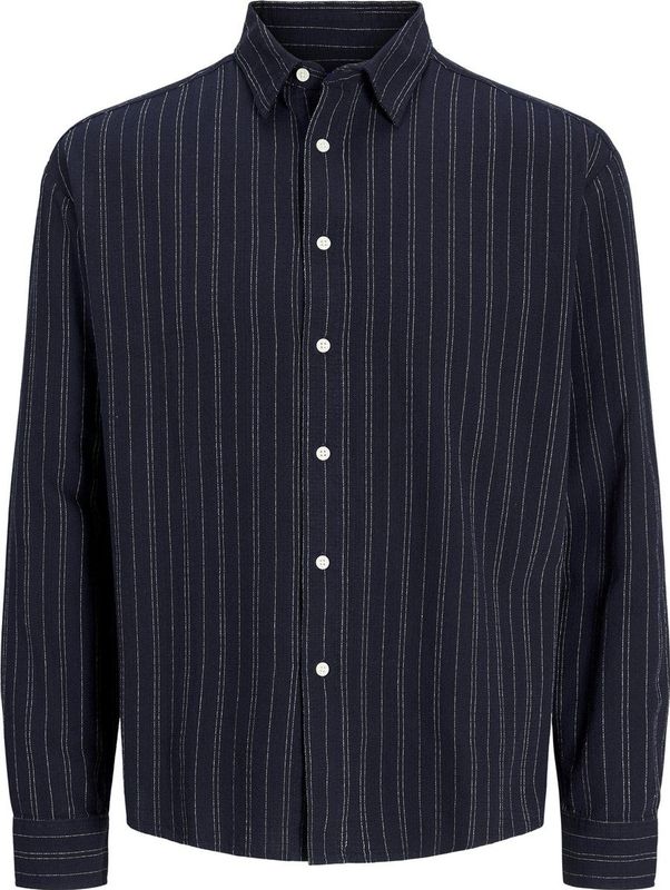 JACK&JONES - JORJAMES SPLIT STRIPE SHIRT LS - Heren Overhemden