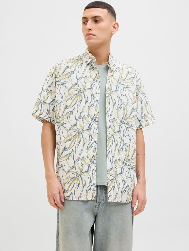 Overhemd - Katoen - All-over Patroon - Regular Fit