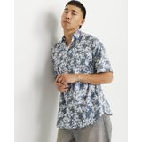JACK & JONES Jorjoshua Split Aop Shirt Ss voor heren, stormy weather, L