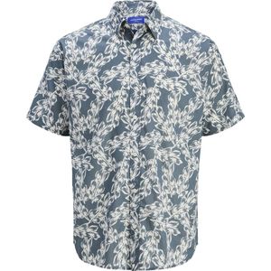 JACK & JONES Jorjoshua Split Aop Shirt Ss voor heren, stormy weather, L