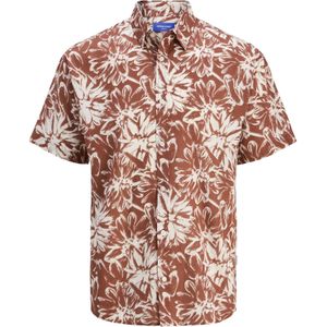 JACK & JONES Jorjoshua Split Aop T-shirt - Arabische Specerijen - Katoen