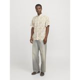 Jack & Jones - Overhemd - Camel/Wit - Regular Fit