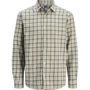 Jorjoshua Ls Ln Flannel Check Shirt, Silver Sage, S