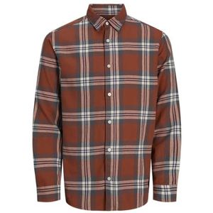 Jorjoshua Ls Ln Flannel Check Shirt, Arabische Spice, M