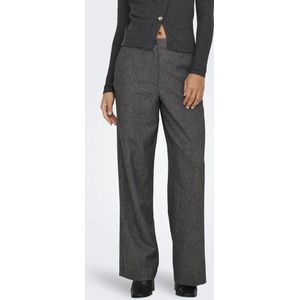 Jacqueline de Yong - Lange Damesbroek - Antraciet - Polyester Mix