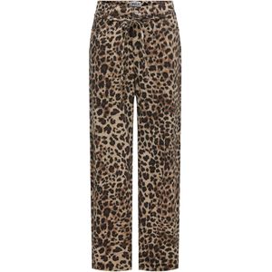 ONLY ONLGIANNA MW STRAIGHT BELT PANT PNT Dames Jeans - Light Taupe W Black Leo