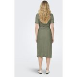 Blousejurk - Geweven - Resort Kraag - Korte Mouwen - Regular Fit