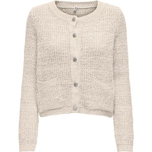 ONLY Gebreid vest 'ONLCELESTE'  beige