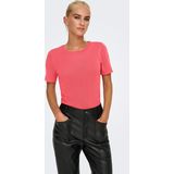 ONLY - ONLEFFIE LIFE SS O-NECK KNT - Dames - T-shirt - Gebreid - O-hals - Korte Mouwen