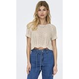 Gebreide Pullover - O-hals - Korte Mouwen - Zacht Knitwear - Regular Fit