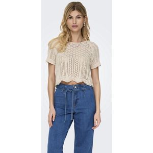 Gebreide Pullover - O-hals - Korte Mouwen - Zacht Knitwear - Regular Fit