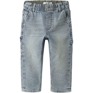 Tapered Fit Jeans - Denim - Zachte Stof - Verstelbare Taille - Slijtageplekken