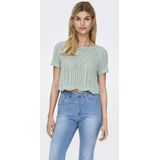 Onlnola - Gebreide Pullover - O-hals - Korte Mouwen - Regular Fit