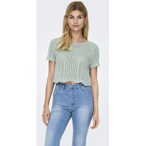 Onlnola - Gebreide Pullover - O-hals - Korte Mouwen - Regular Fit