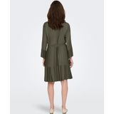 ONLClemmentine - Jurk - Effen - Viscose - Lange Mouwen - Knielengte