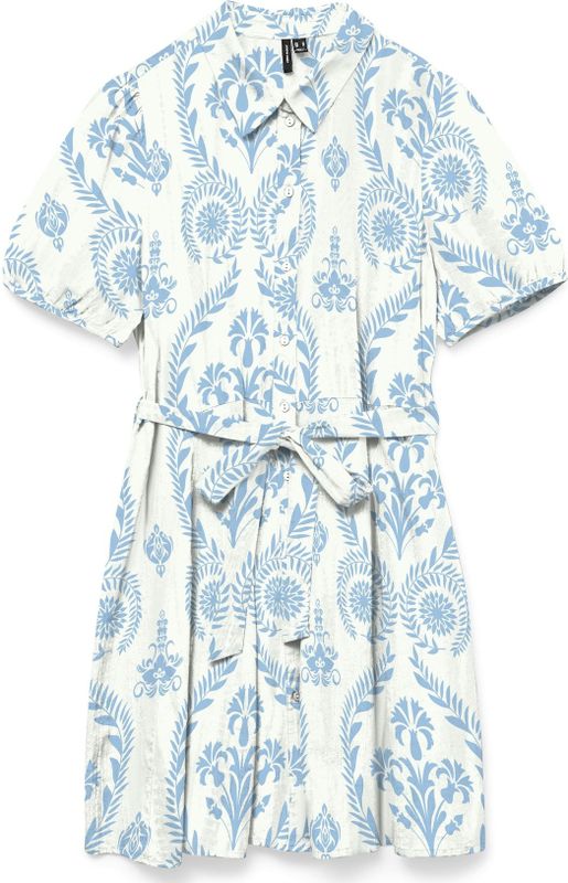 Vmdicthe - Blousejurk - Groen - V-Hals - Knoopsluiting - Regular Fit