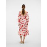 Vmdicthe - Midi-jurk - Bloemenprint - Regular Fit - Tot aan de Enkel - 3/4 Mouwen