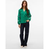 VERO MODA Blouse 'VMNOEL'  smaragd / wit