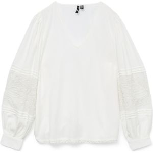 Vmnicola - Overhemd - V-Hals - Lange Mouwen - Geborduurd Detail - Regular Fit