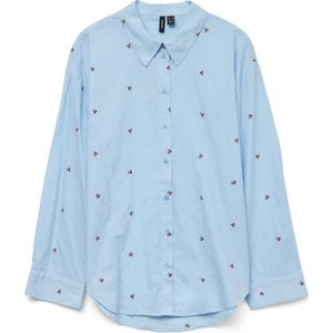 Vero moda vmodona ls shirt wvn blouse blauw