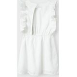 Jurk - Geweven Stof - Kruislings Patroon - Mouwloos - Regular Fit