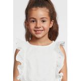 Jurk - Geweven Stof - Kruislings Patroon - Mouwloos - Regular Fit