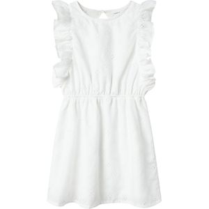 Jurk - Geweven Stof - Kruislings Patroon - Mouwloos - Regular Fit