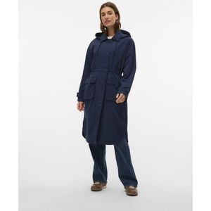 Vmcherrie - Parka - Lang - Tussenjas - Gespreide Kraag - Lange Mouwen - Drukknoopsluiting