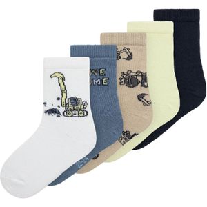Name It - NMMVAGN - Huissokken - Mix van Kleuren - Biologisch Katoen - 5-Pack