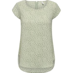 Top - Ronde Hals - Korte Mouwen - Ritsdetail - Polyester