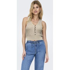 Onllina - Gebreide Top - V-Hals - Mouwloos - Regular Fit