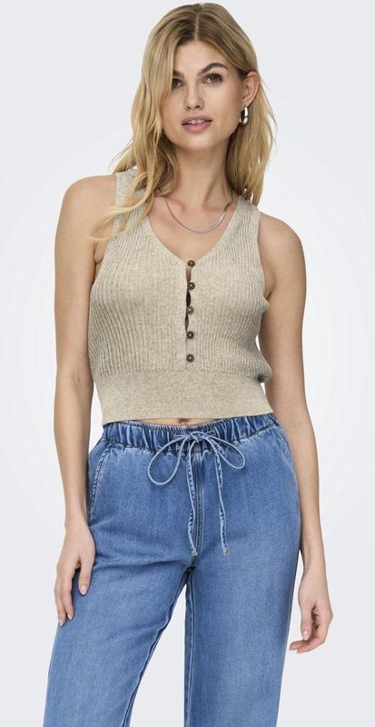 ONLY Gebreide top 'ONLLina'  stone grey