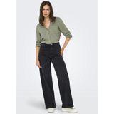 ONLY ONLYASMIN-SIESTA LS LI BL SHIRT PNT NOOS Dames Blouse - Deep Lichen Green