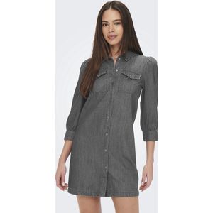 onlfelica - Lange Jurk - Denim - Overhemdkraag - Lange Mouwen - Relaxed Fit