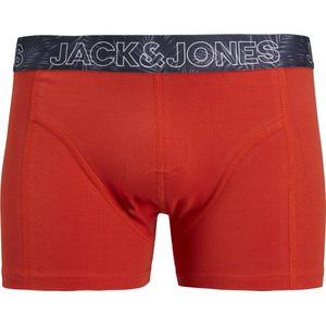 Jack & Jones - Pete Solid Trunk - Boxershorts - Blauw - Zwart - Rood - 5-pack