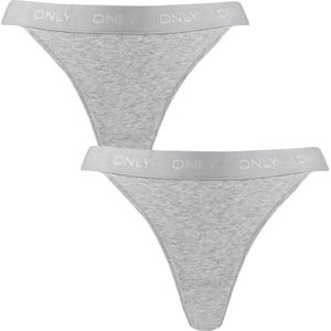 ONLY dames 2P strings cool cotton grijs