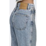 ONLY - Jeans - Blauw - Denim - 5-Pocket-Style, Ritssluiting, Acid Washed