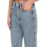 ONLY - Jeans - Blauw - Denim - 5-Pocket-Style, Ritssluiting, Acid Washed