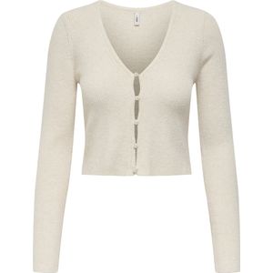 Only - ONLRICA LIFE - Gebreide Trui - Birch - V-hals - Lange Mouwen