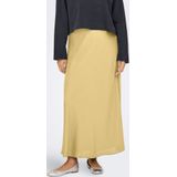 ONLY - Rok - Geel - Satijn - Polyester