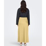 ONLY - Rok - Geel - Satijn - Polyester