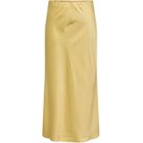 ONLY - Rok - Geel - Satijn - Polyester